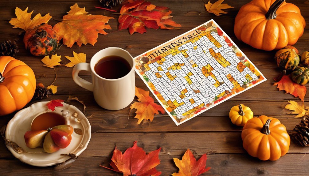 thanksgiving themed word search