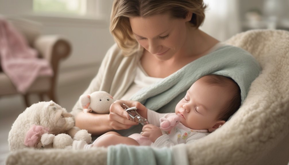 How to Trim Baby’s Nails Safely 2 preparing for nail trimming