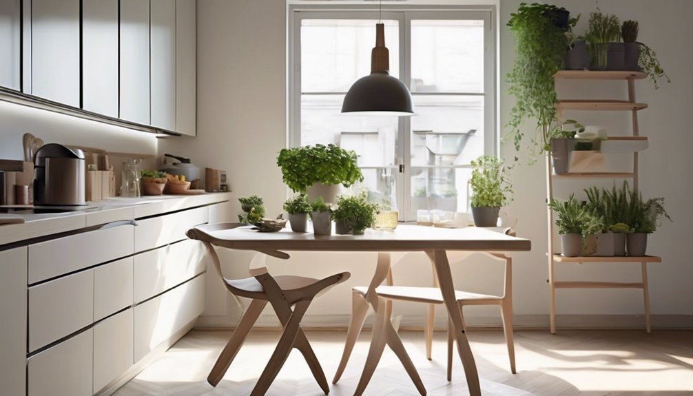 space efficient high chair features