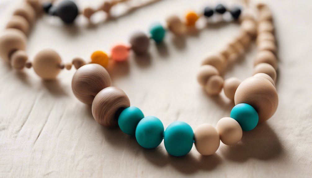 Best Natural Teething Toys 3 stylish teething relief necklace