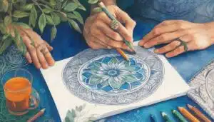 coloring enhances adult focus