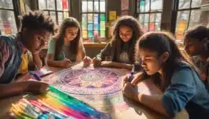 coloring enhances teenage memory
