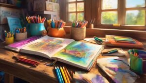 children s sketching and drawing