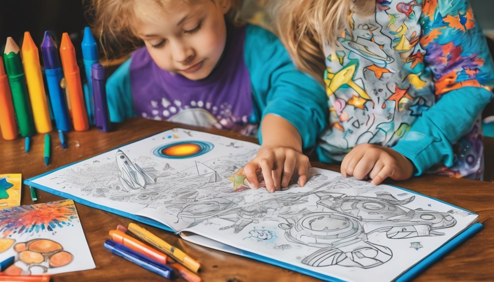 coloring books inspire cosmic curiosity