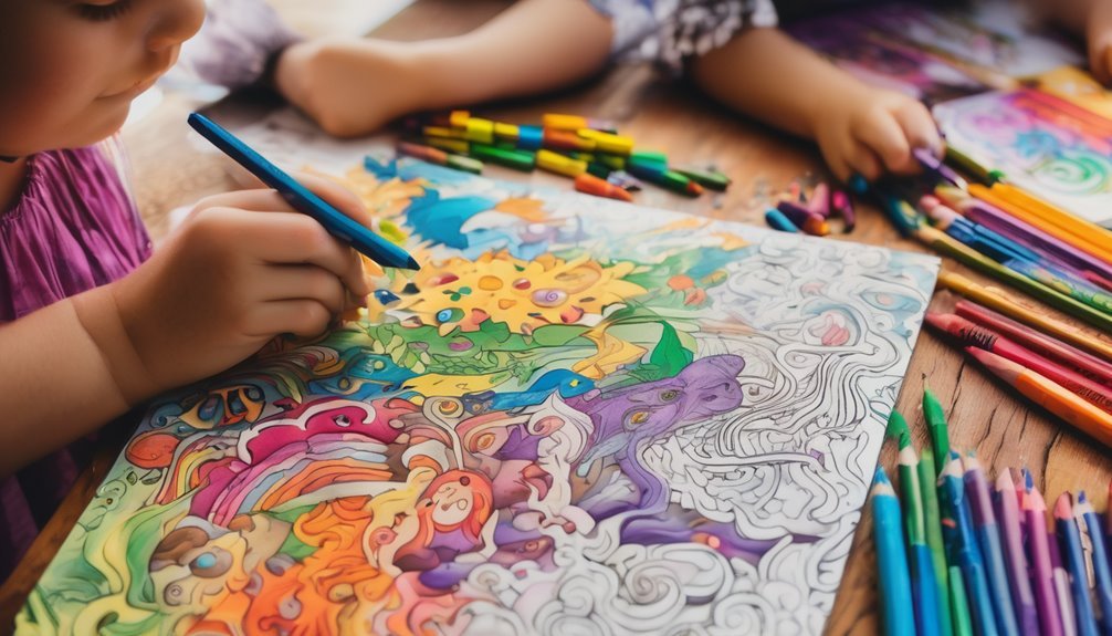 coloring enhances child development