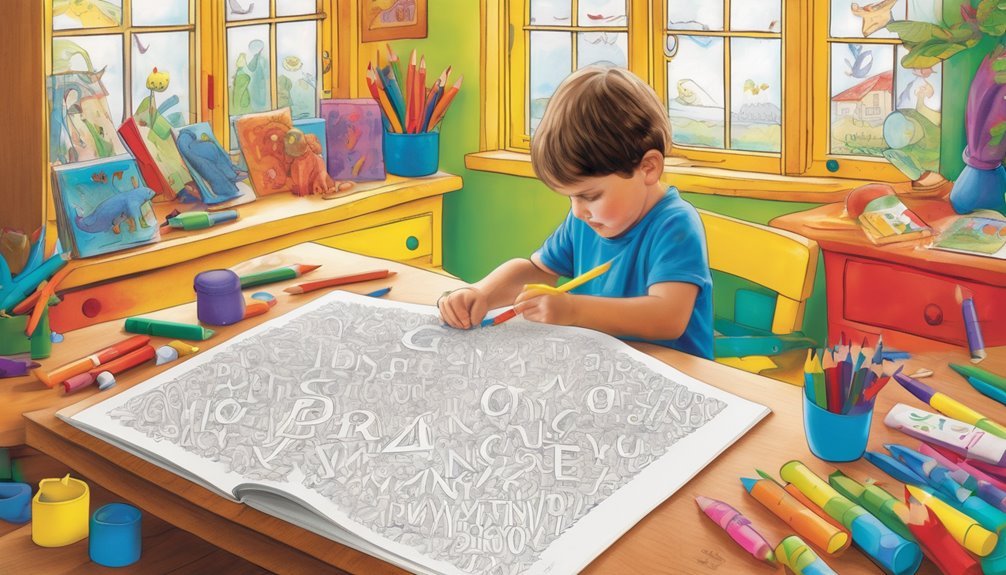 engaging alphabet coloring books