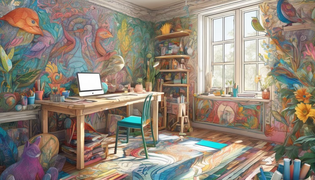 imaginative coloring page themes