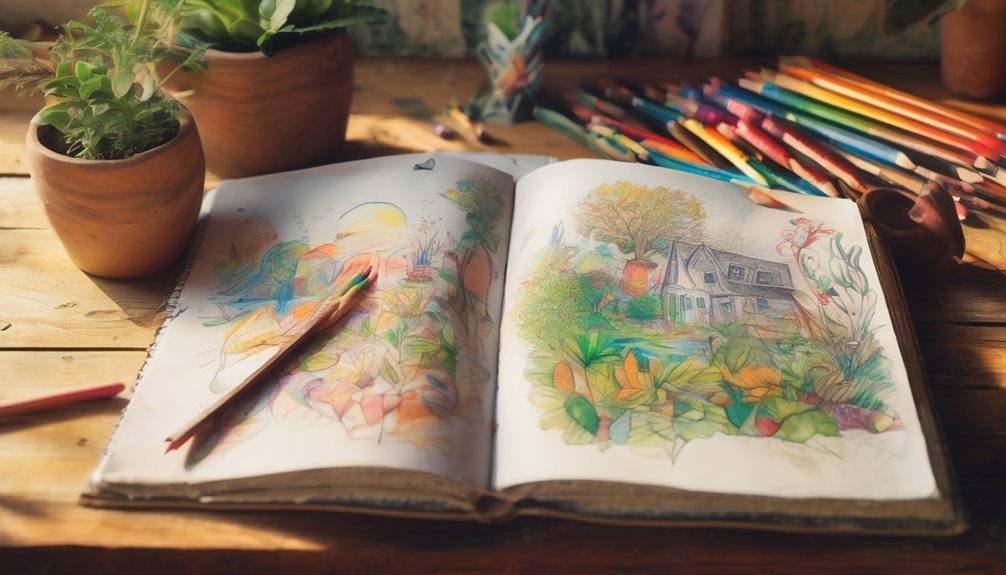 inspiring sketchbook creative journey