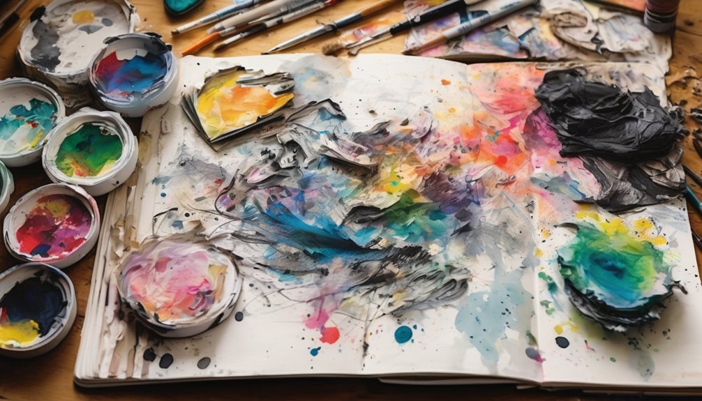 mixed media sketchbook techniques