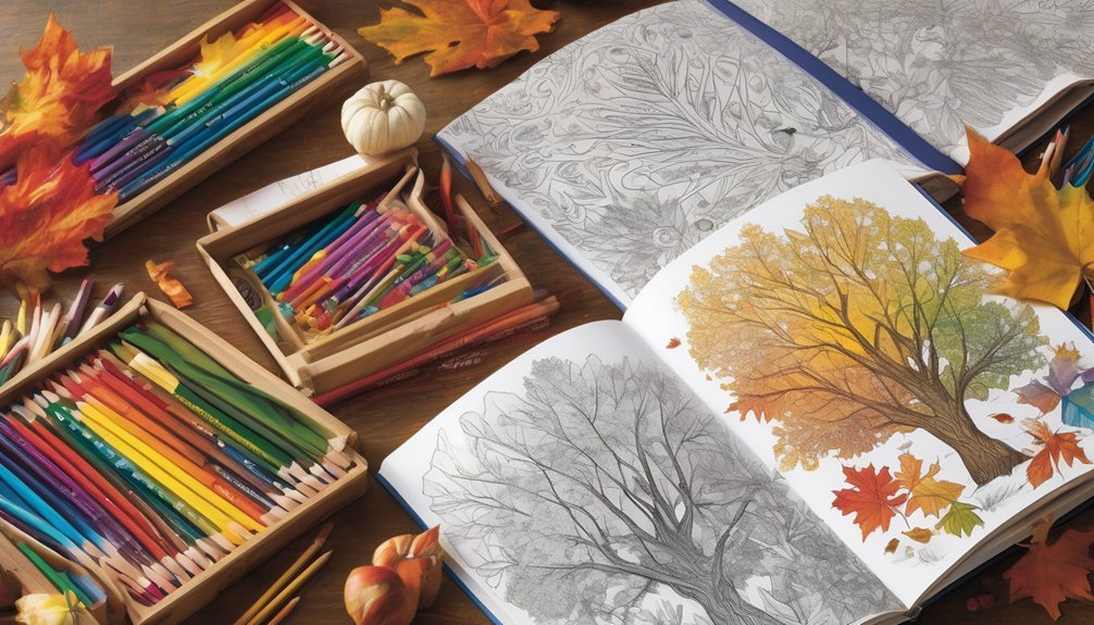 seasonal coloring book themes
