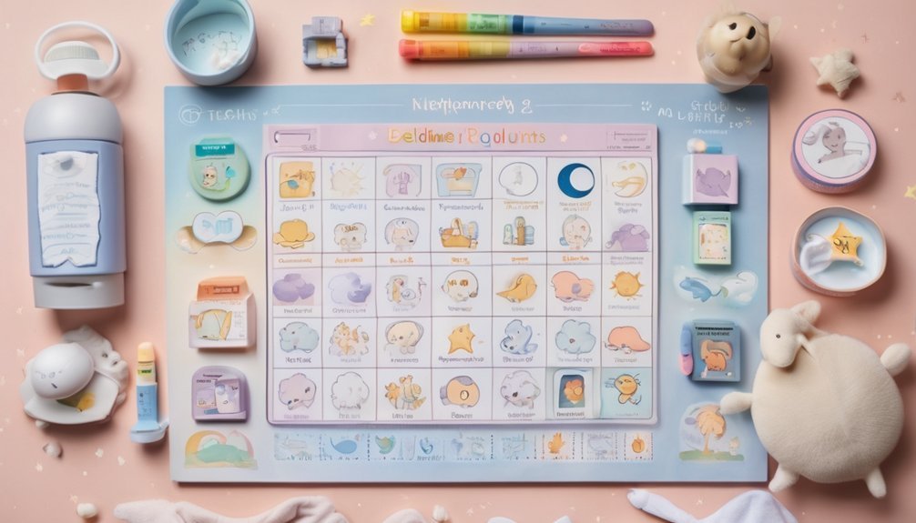 calm bedtime routine chart