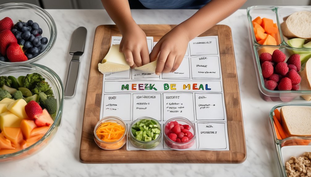 colorful balanced kid friendly meals