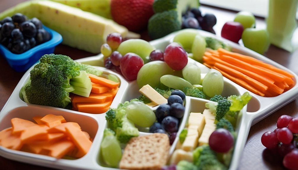 colorful balanced toddler lunches