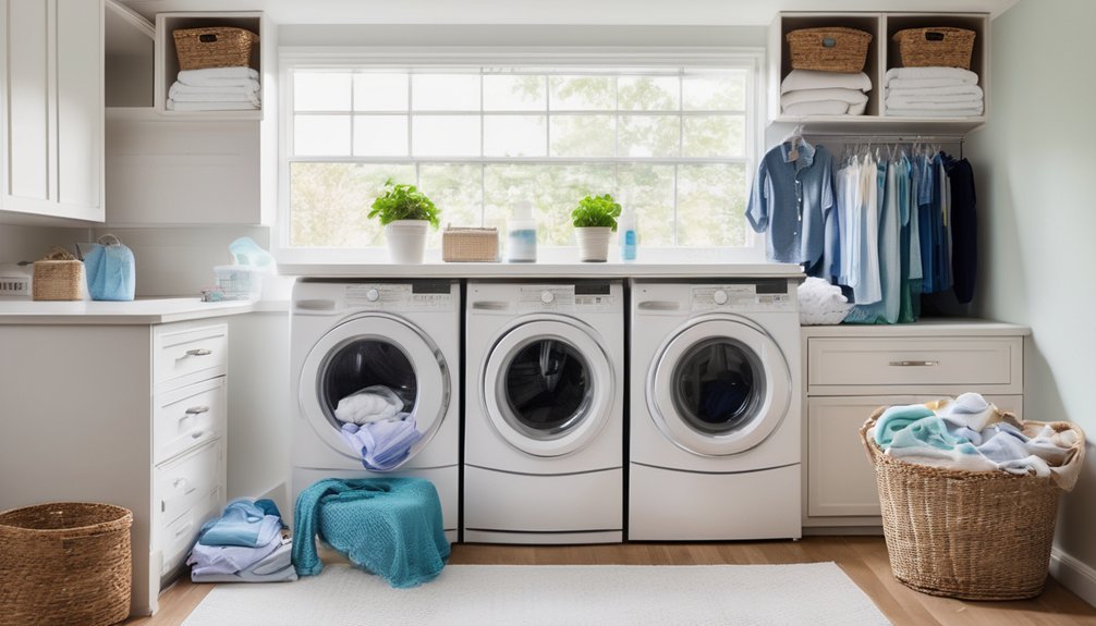 consistent family oriented laundry routine