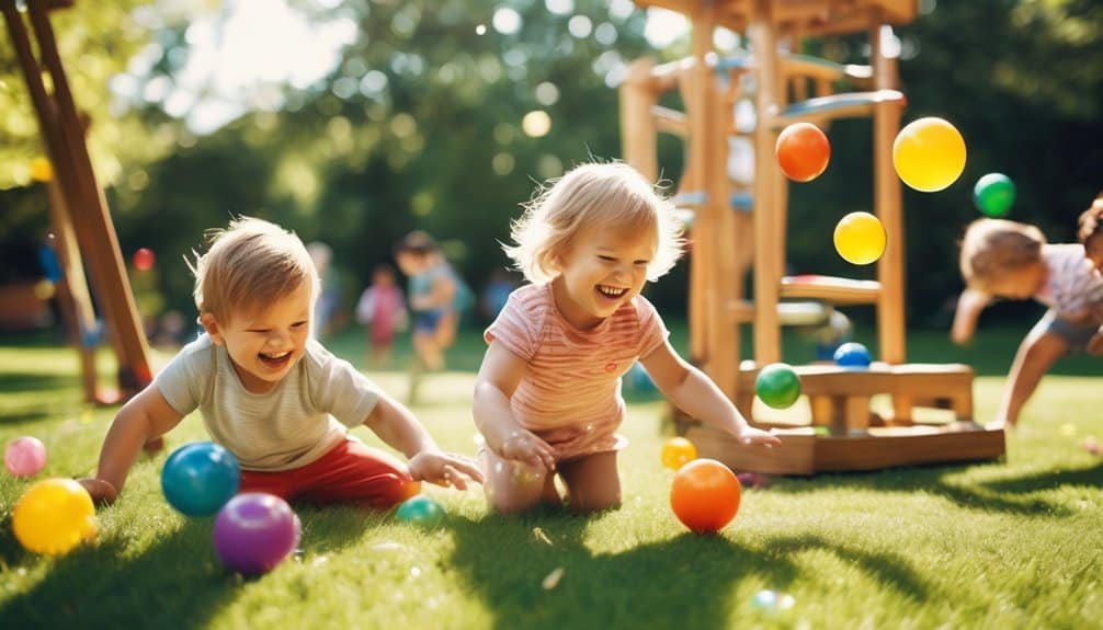 joyful outdoor sensory exploration