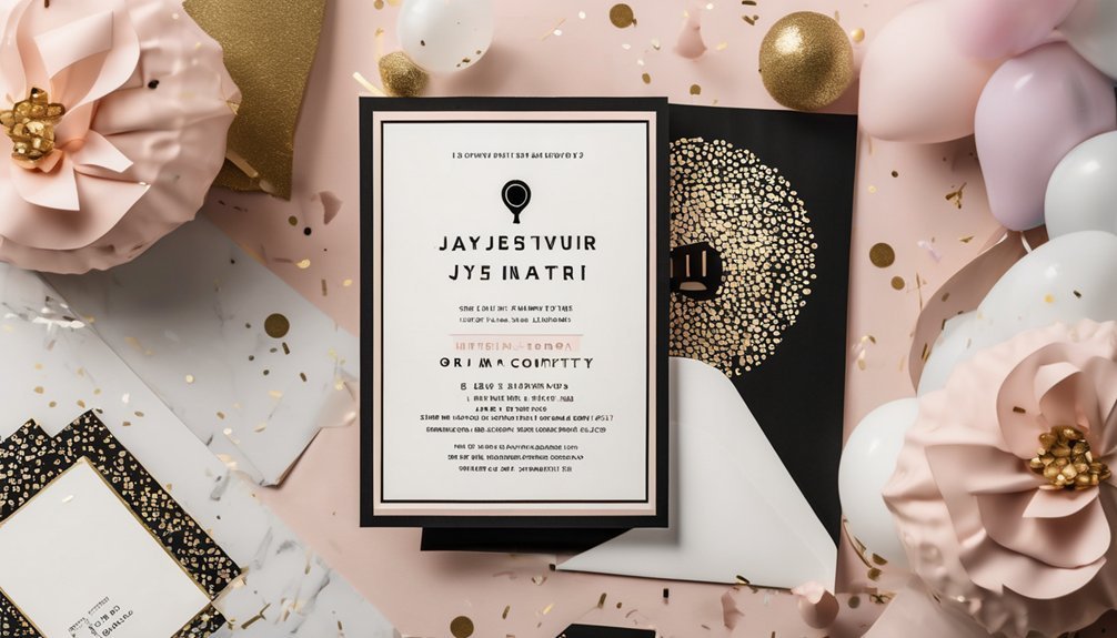 simple scannable invitation design