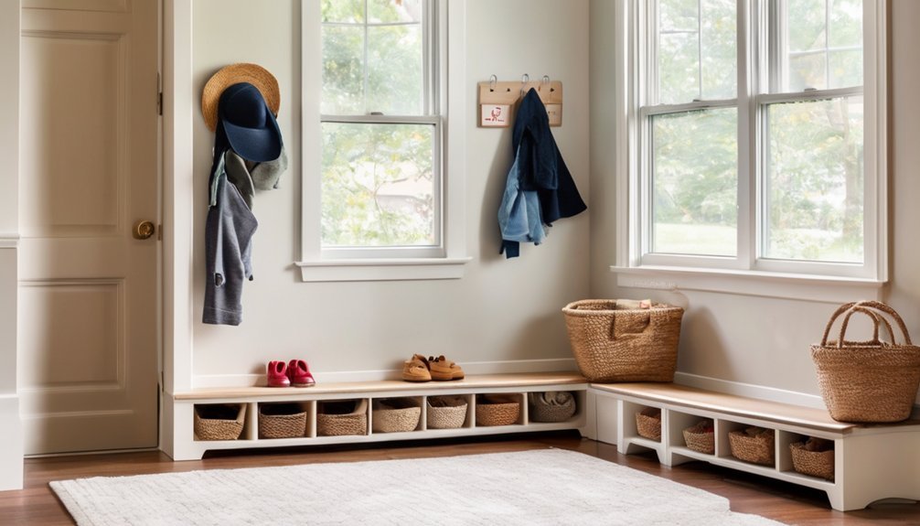 toddler friendly entryway design