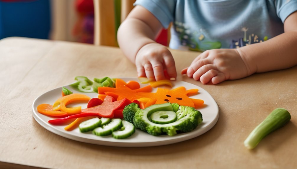 toddler friendly vegetable shapes