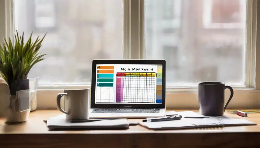 visual morning routine chart